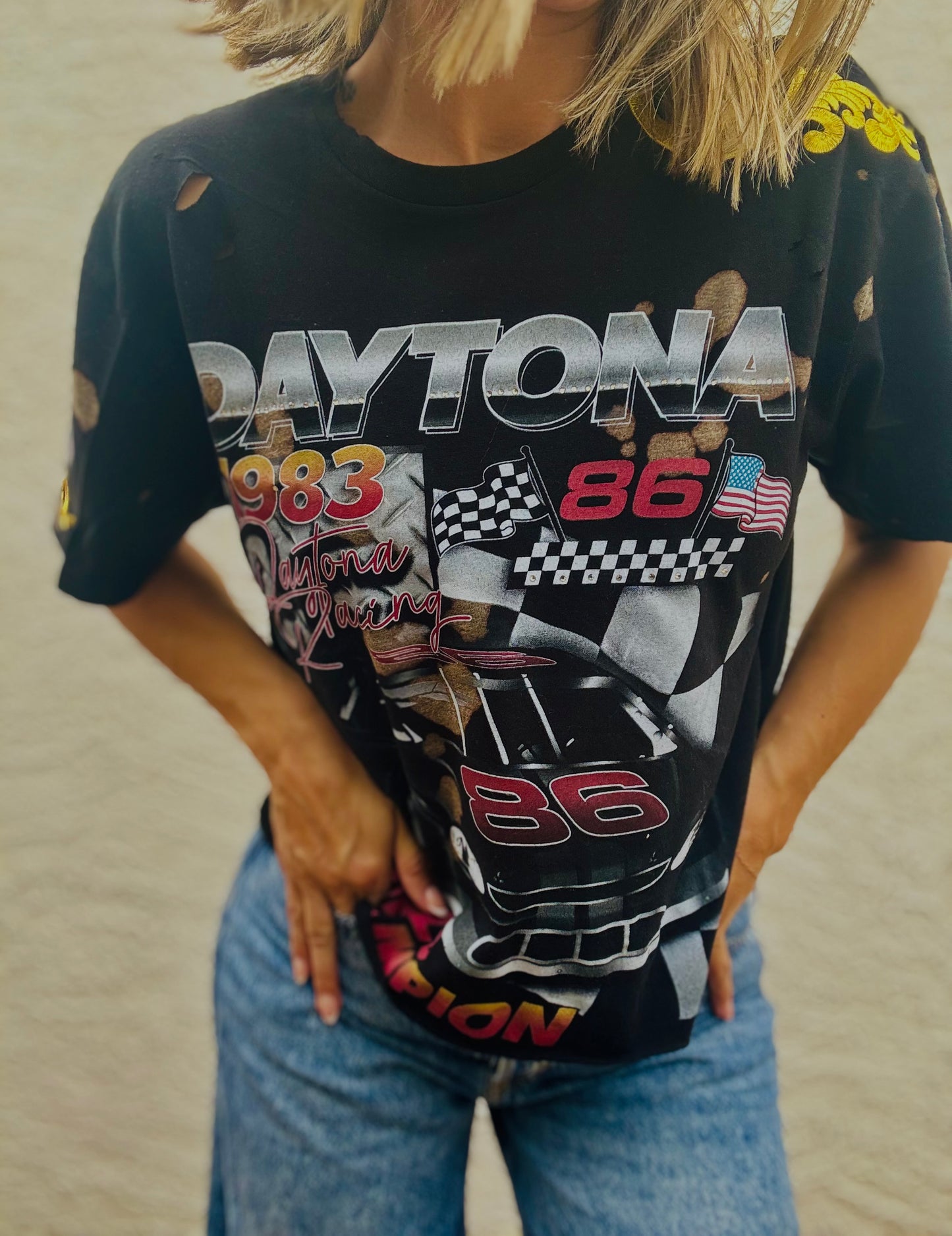 DT-live fast vintage+ I + Dad Tshirt MEDIUM