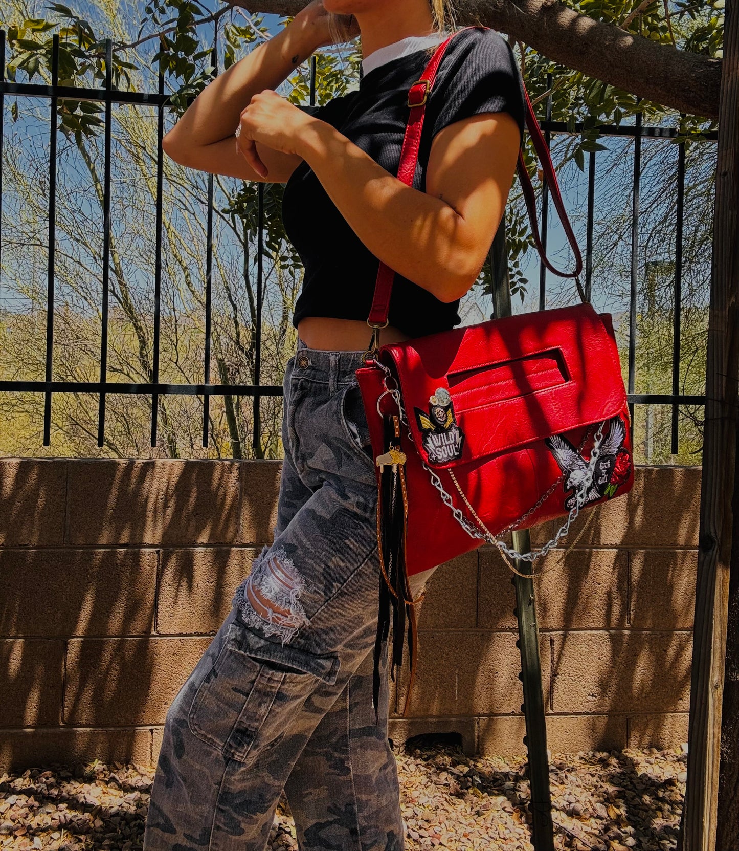 AA-WILD SOUL EAGLE+elk hide accents +THE ARIZONA ￼**2-1