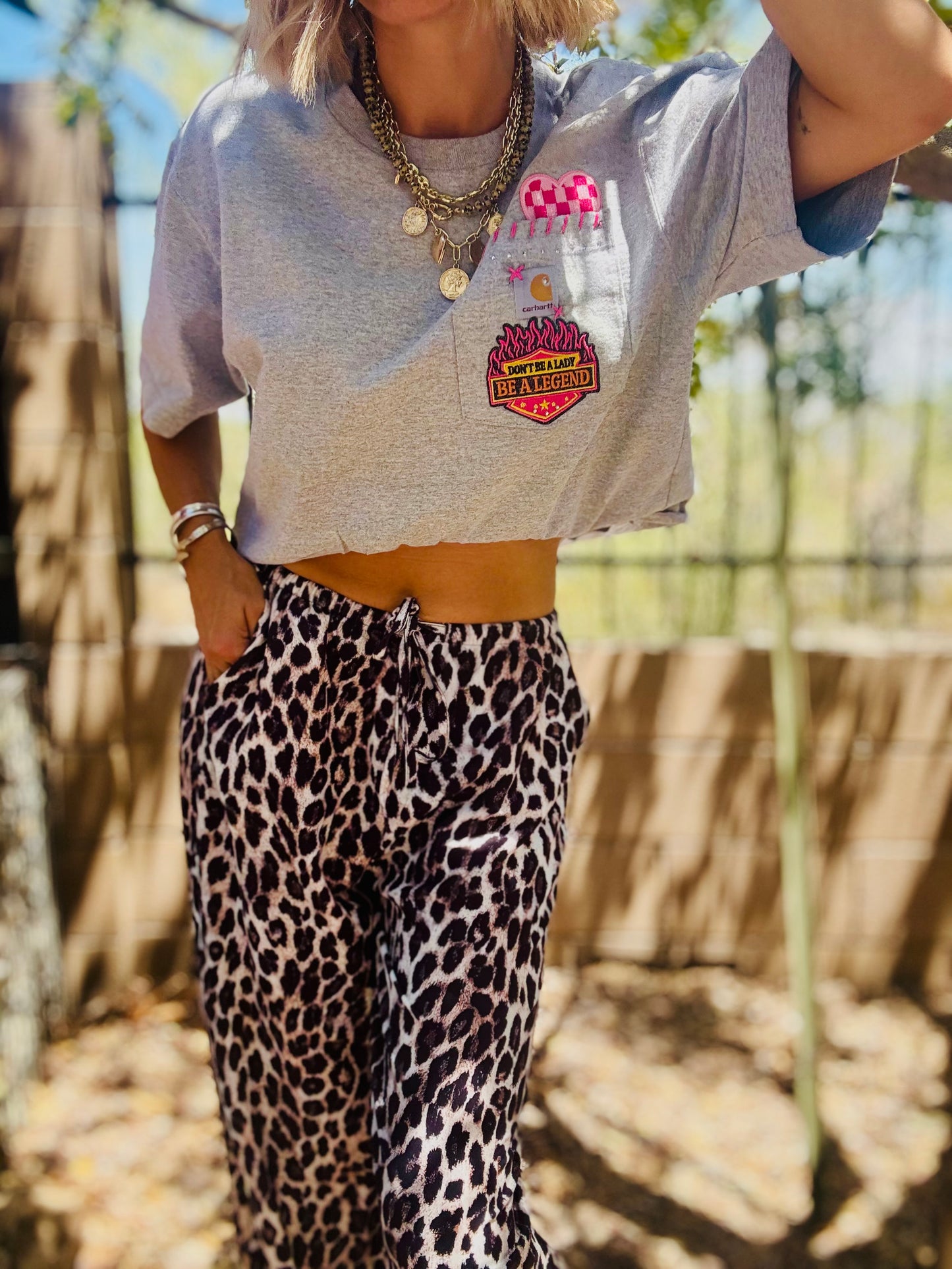TEE-  be. Legend baddie -HUSBAND POCKET SHIRT - SMALL