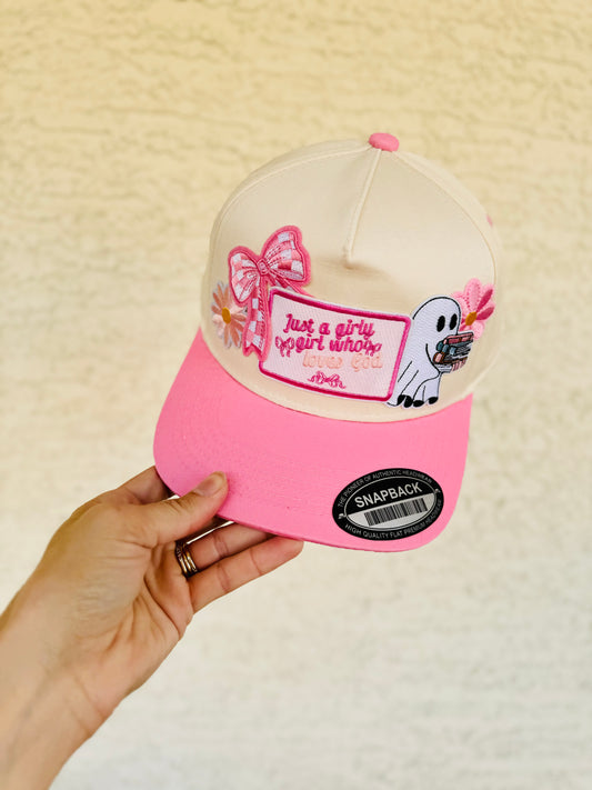 9-pretty pink god & girly Vintage Premium trucker