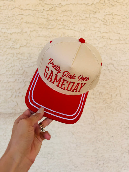 VT- pretty girls love game day +OG LINED BILL Premium vintage SnapBack
