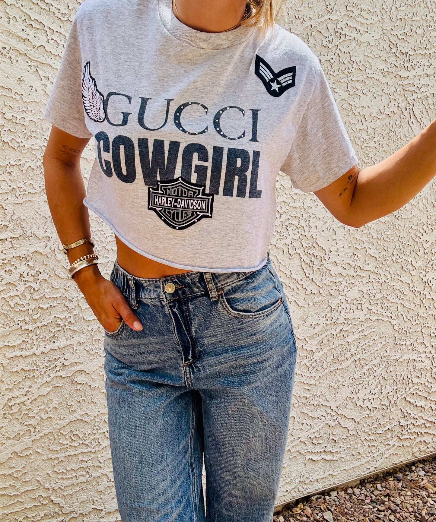 TEE-lux Cowgirl baddie  - DAD TEE SMALL FIT XS