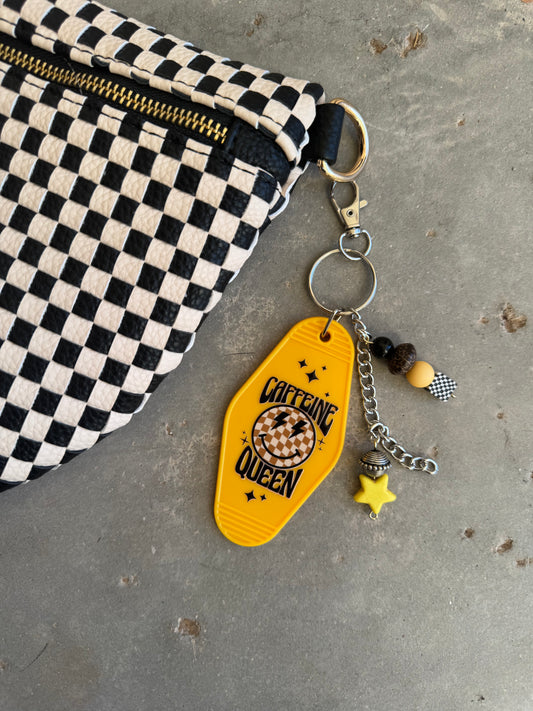 CK-golden caffeine queen checkered