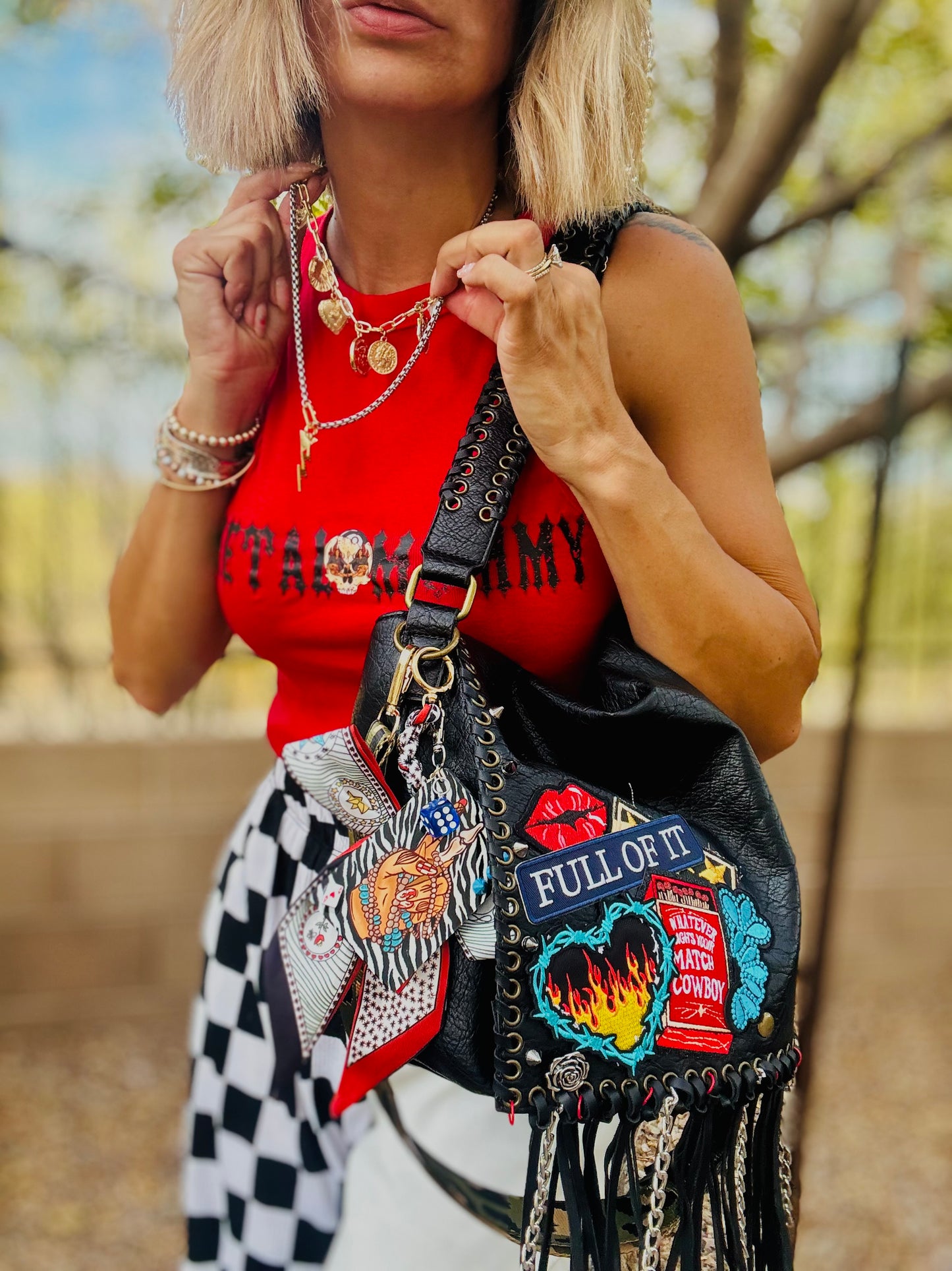 CO-FULL OF IT whatever lights your match cowboy - crossbody strap included** The Jerome**