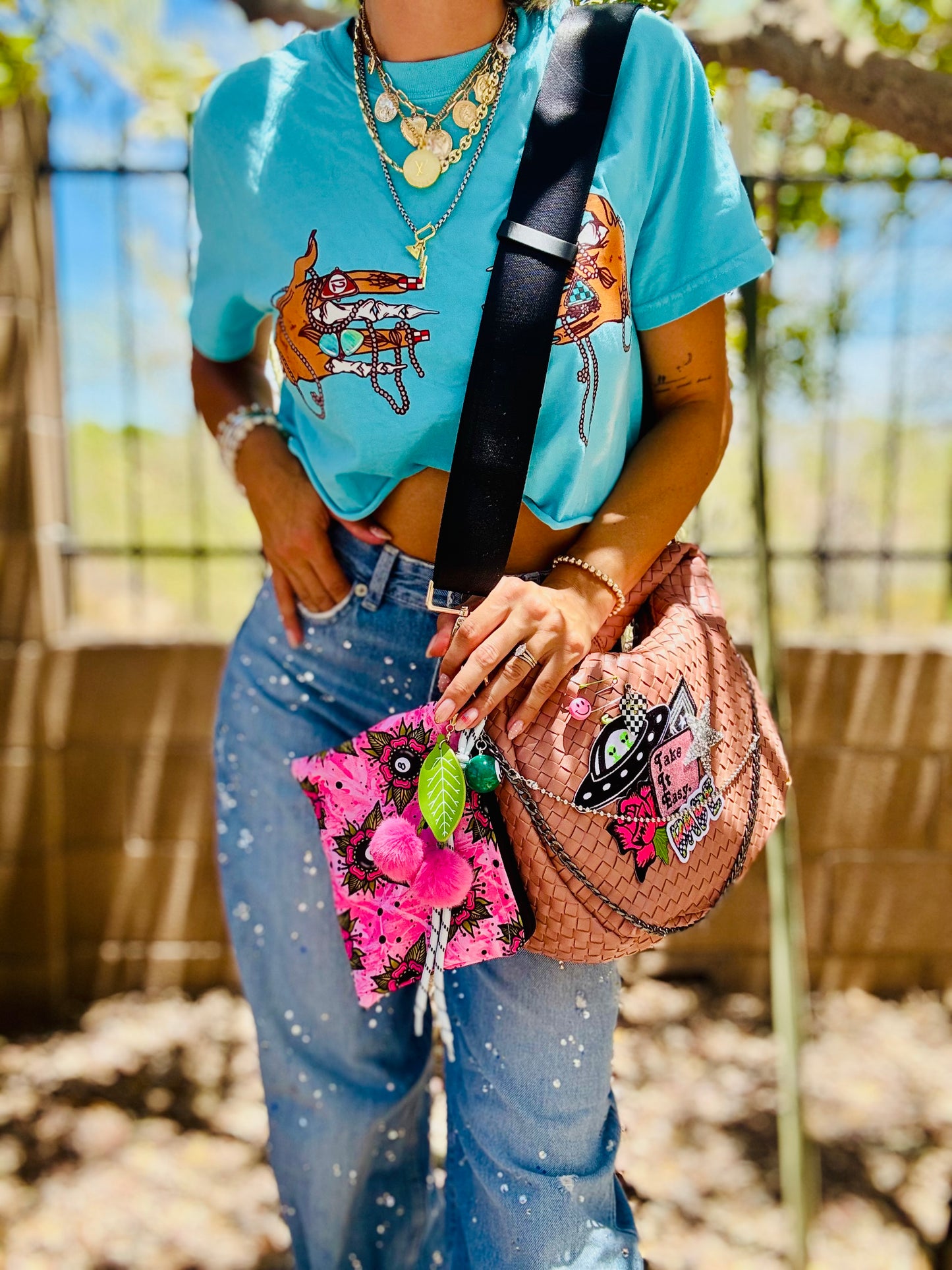 SAT-out of this world take it easy + CHANDLER BAG* comes with 2 straps worn 3 ways