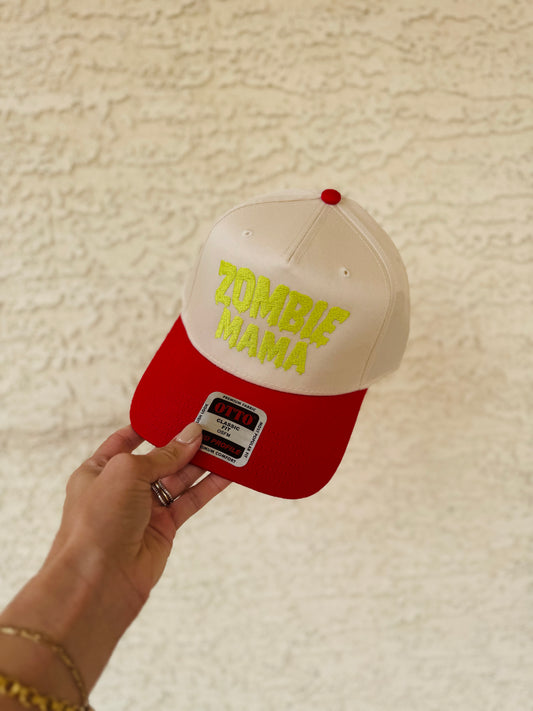 BOO-ZOMBIE MAMA Premium vintage SnapBack Embroidered