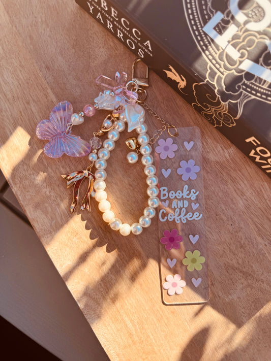 BBC-hand beaded+books and coffee butterfly