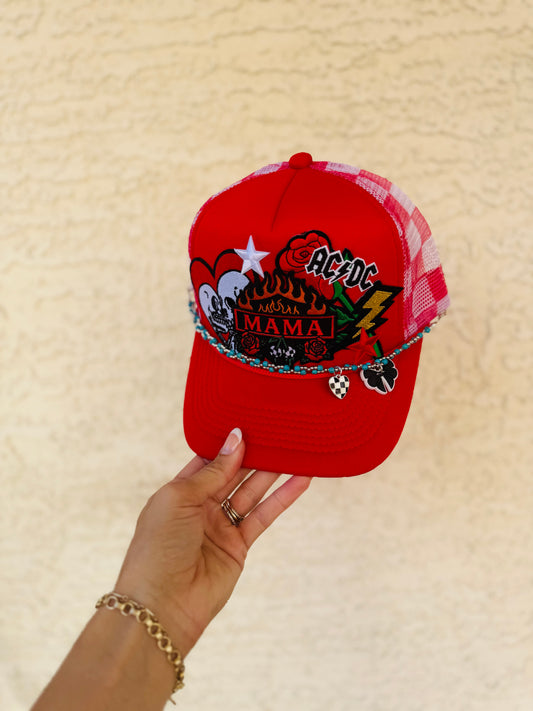 LPT-baddass mama+ edgy theme red checkered upgraded