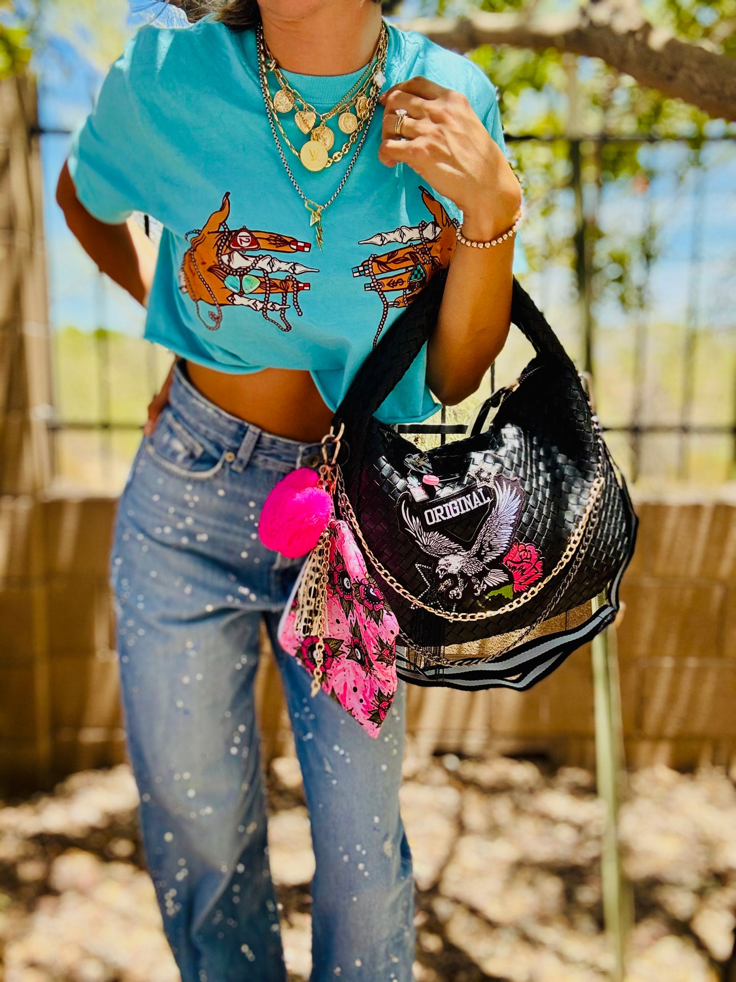 SAT-OG EAGLE + CHANDLER BAG* comes with 2 straps worn 3 ways