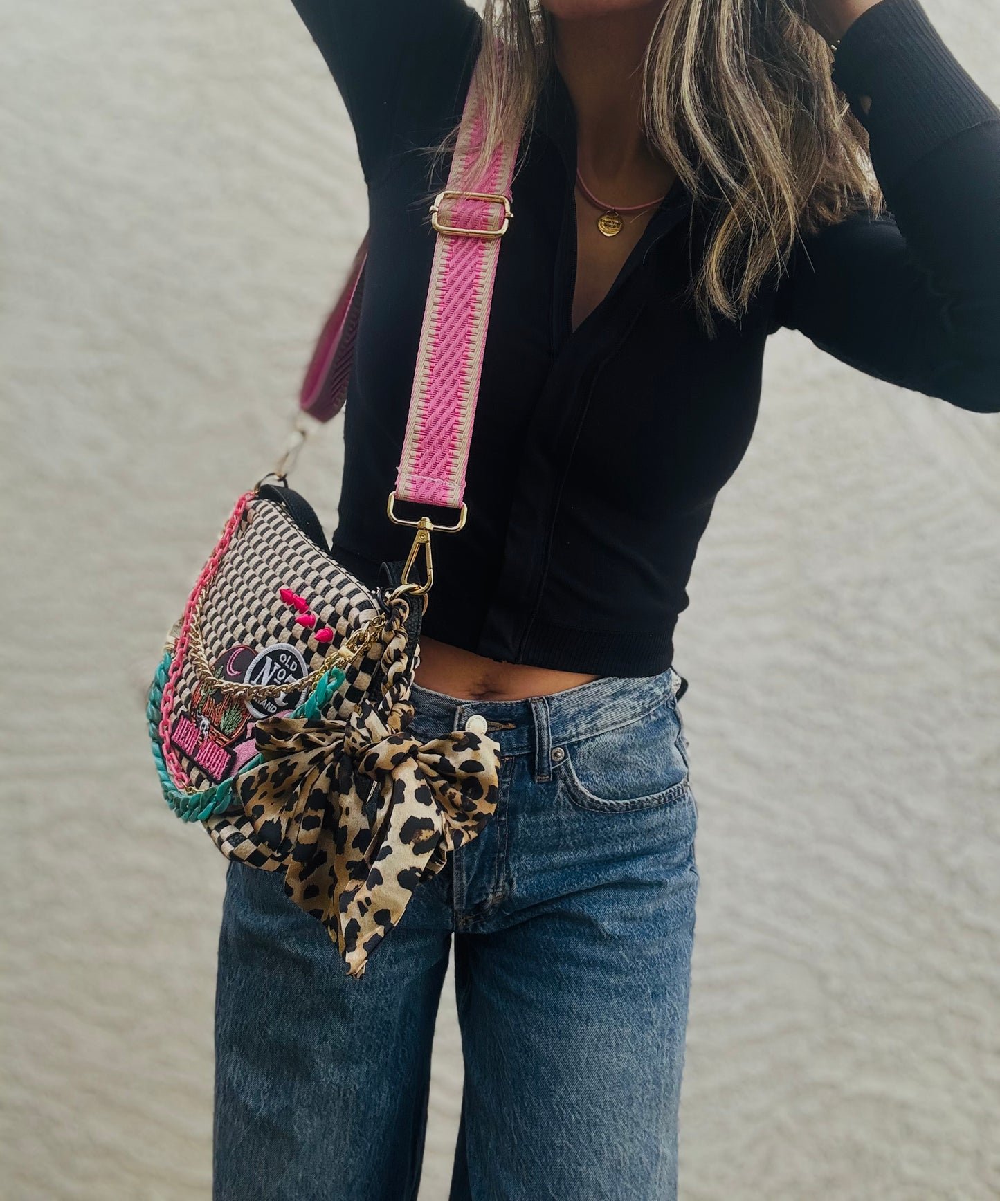 AM-cheetah neon moon +** GILBERT ** multi straps