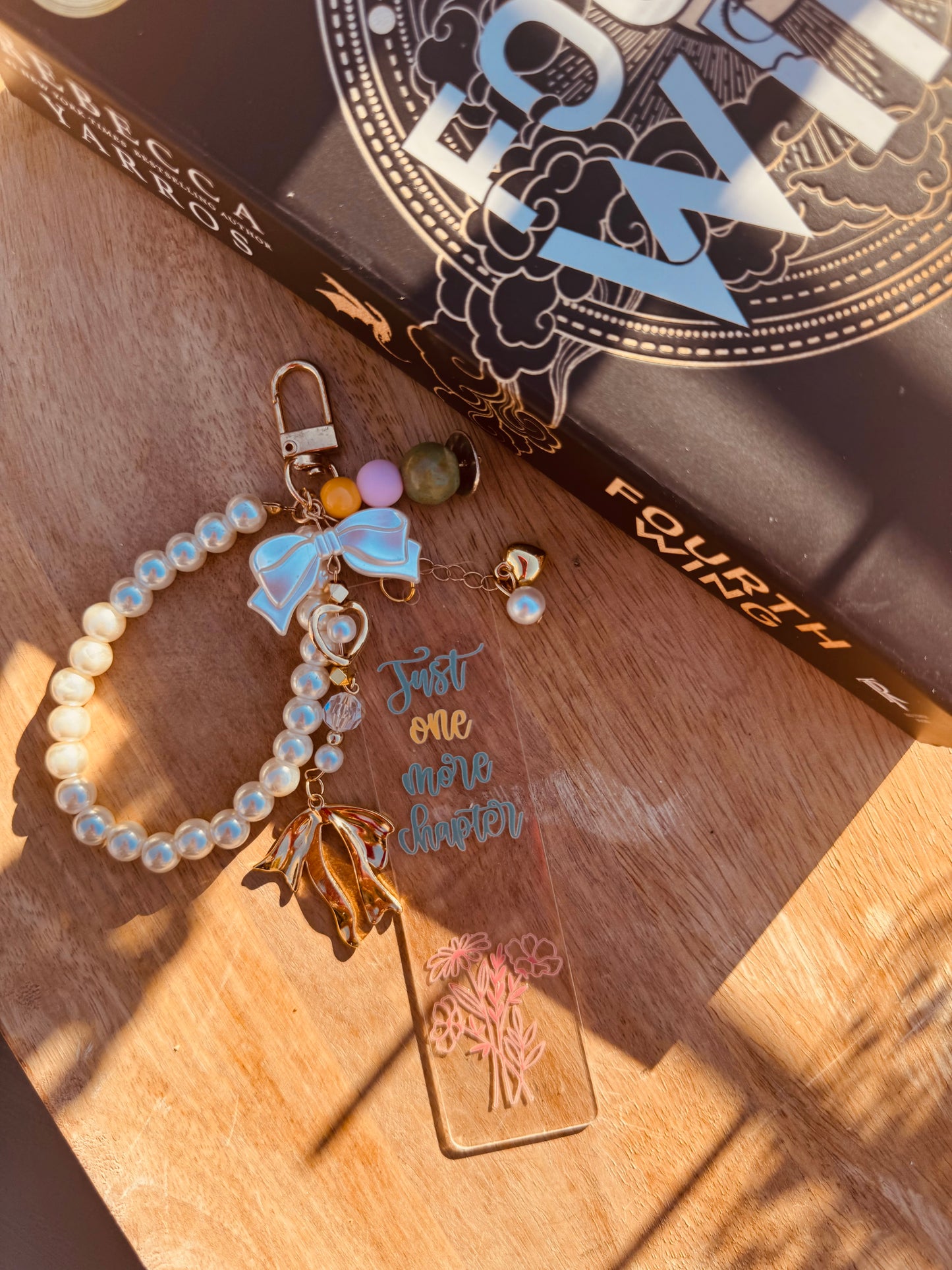 BBC-hand beaded+just one more chapter peachy vibes