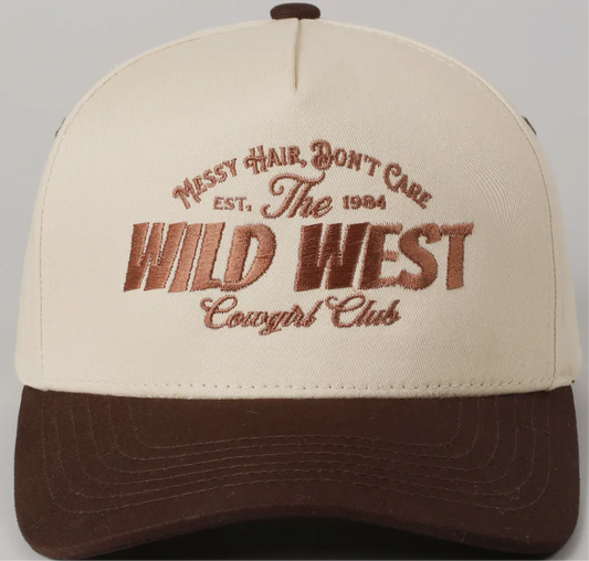 HR-Wild West Cowgirl Club Vintage two tone trucker+Rich Brown