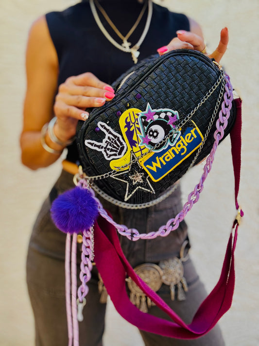 BBBC- LAVENDER NEON BADDIE-BLACK OG *Page Bag*