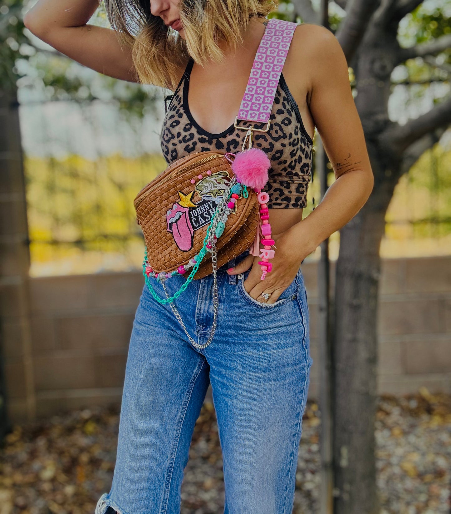 23-CASH AND BASS PINK- PHOENIX BAG - CROSSBODY WITH 2 STRAPS INCLUDED