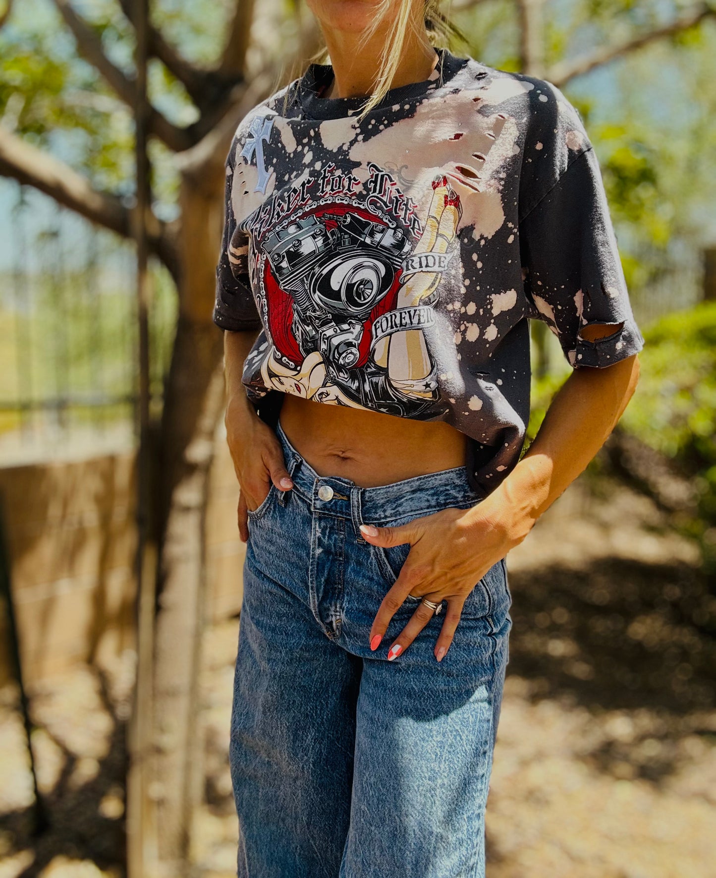HD-BIKER FOR LIFE PINUP - MENS SMALL