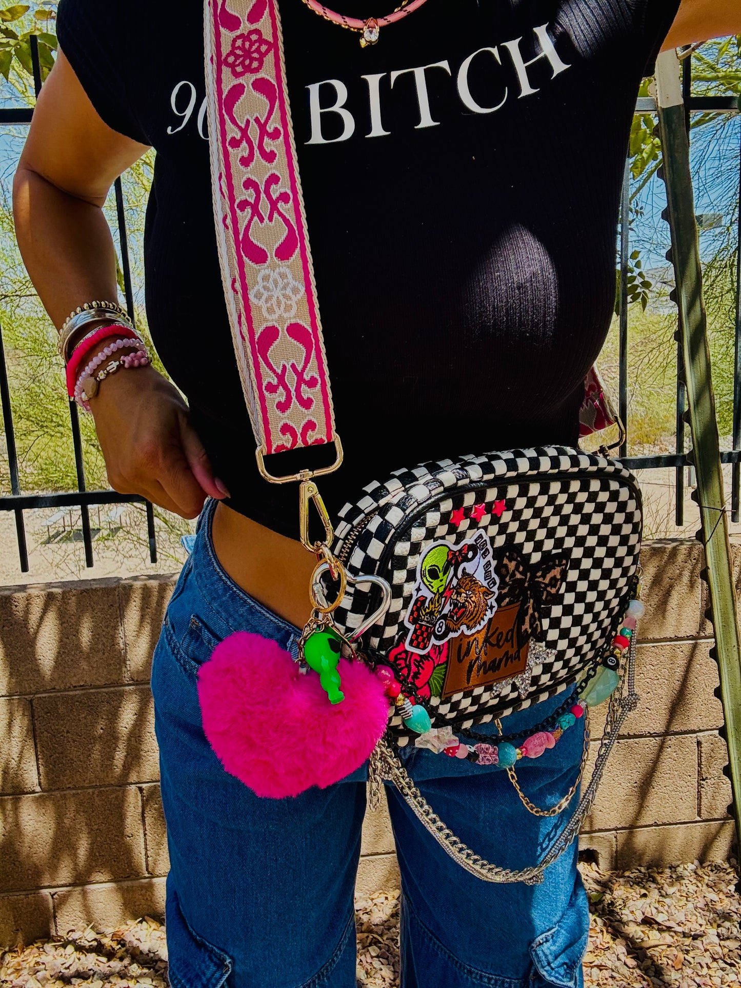 CC-Inked mama neon -*Page Bag* 2 strap 3 ways to wear
