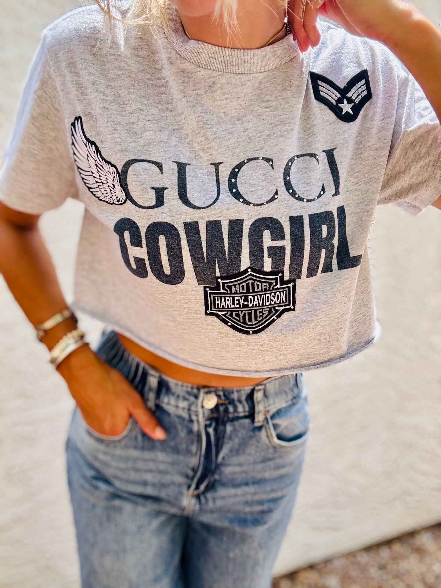 TEE-lux Cowgirl baddie  - DAD TEE SMALL FIT XS