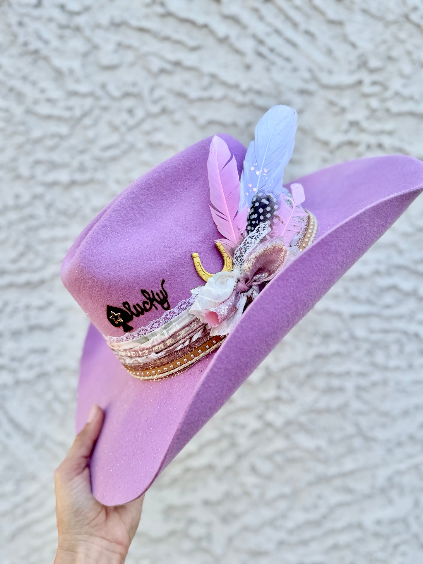 NU-lucky purple+pink -Traditional Cowboy fit