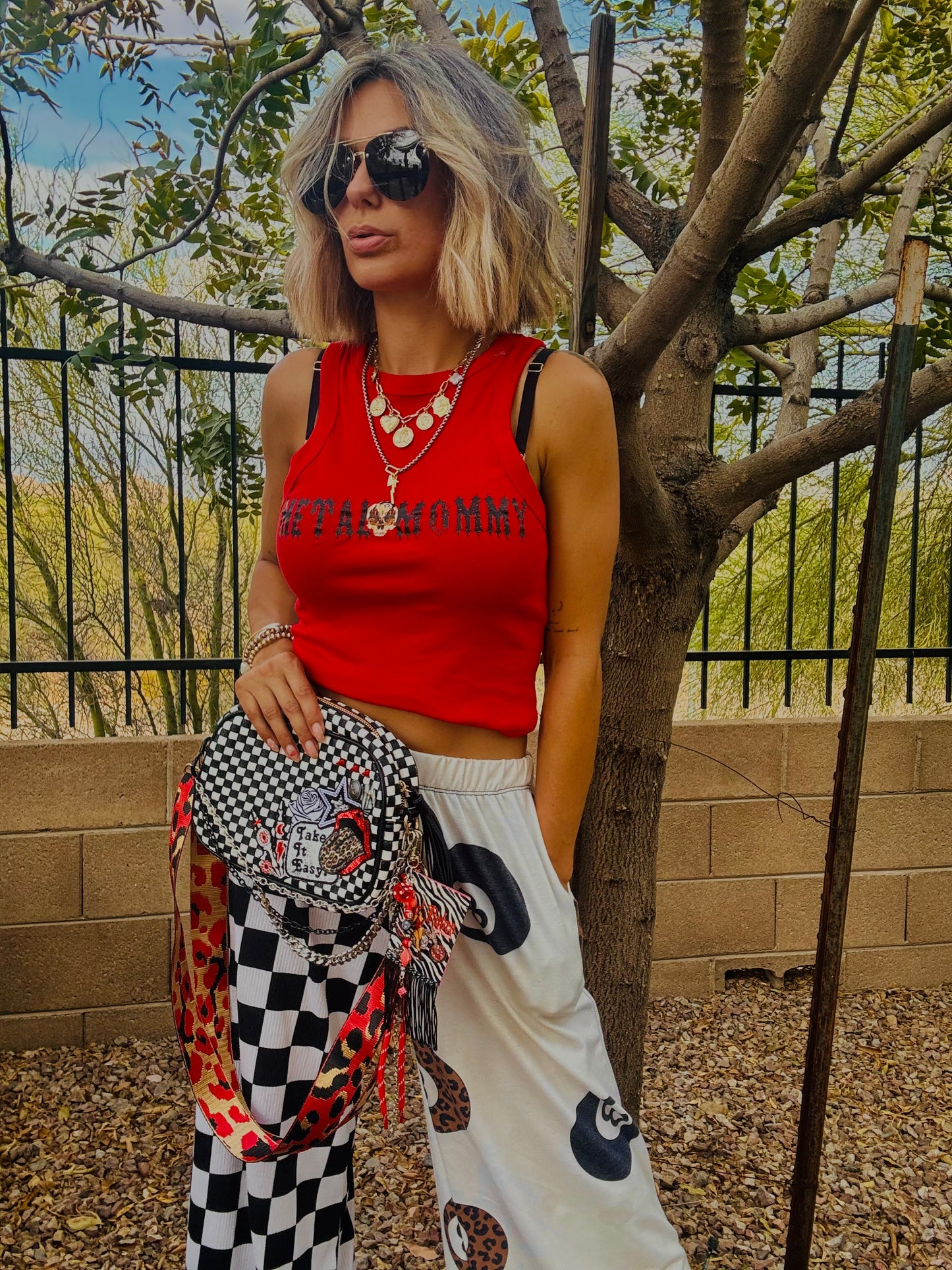 CO-take it easy red bombshell -*Page Bag* 2 STRAPS INCLUDED 3 ways to wear