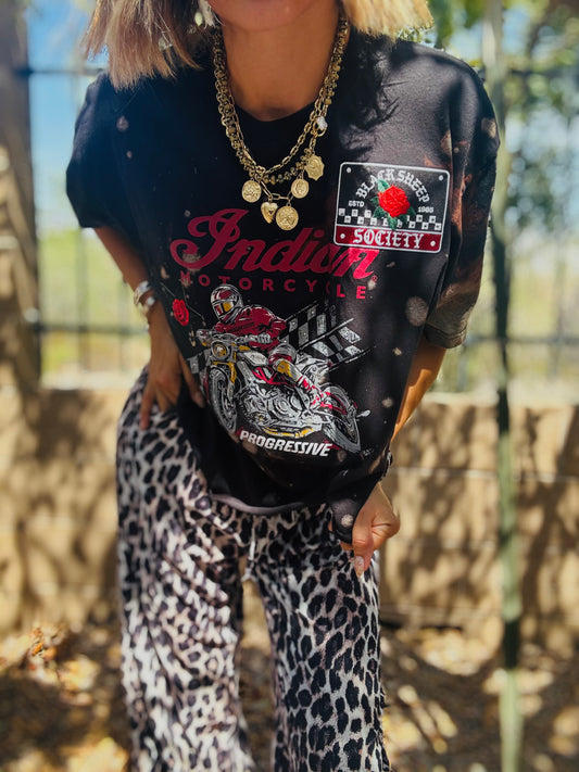 TEE-vintage moto black sheep -DAD TEE XL