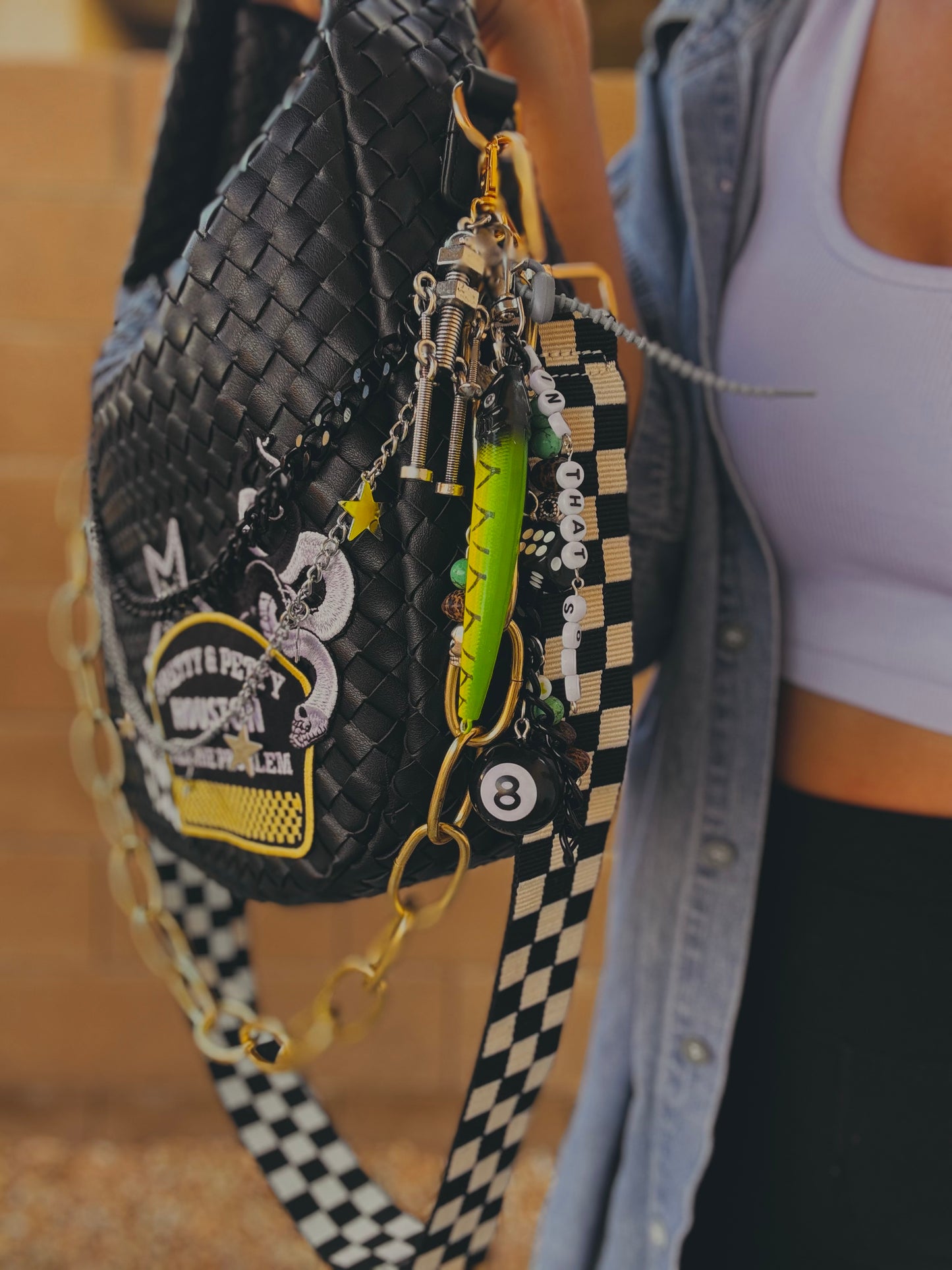 FC-Pretty and petty +black bag   *CHANDLER BAG**
