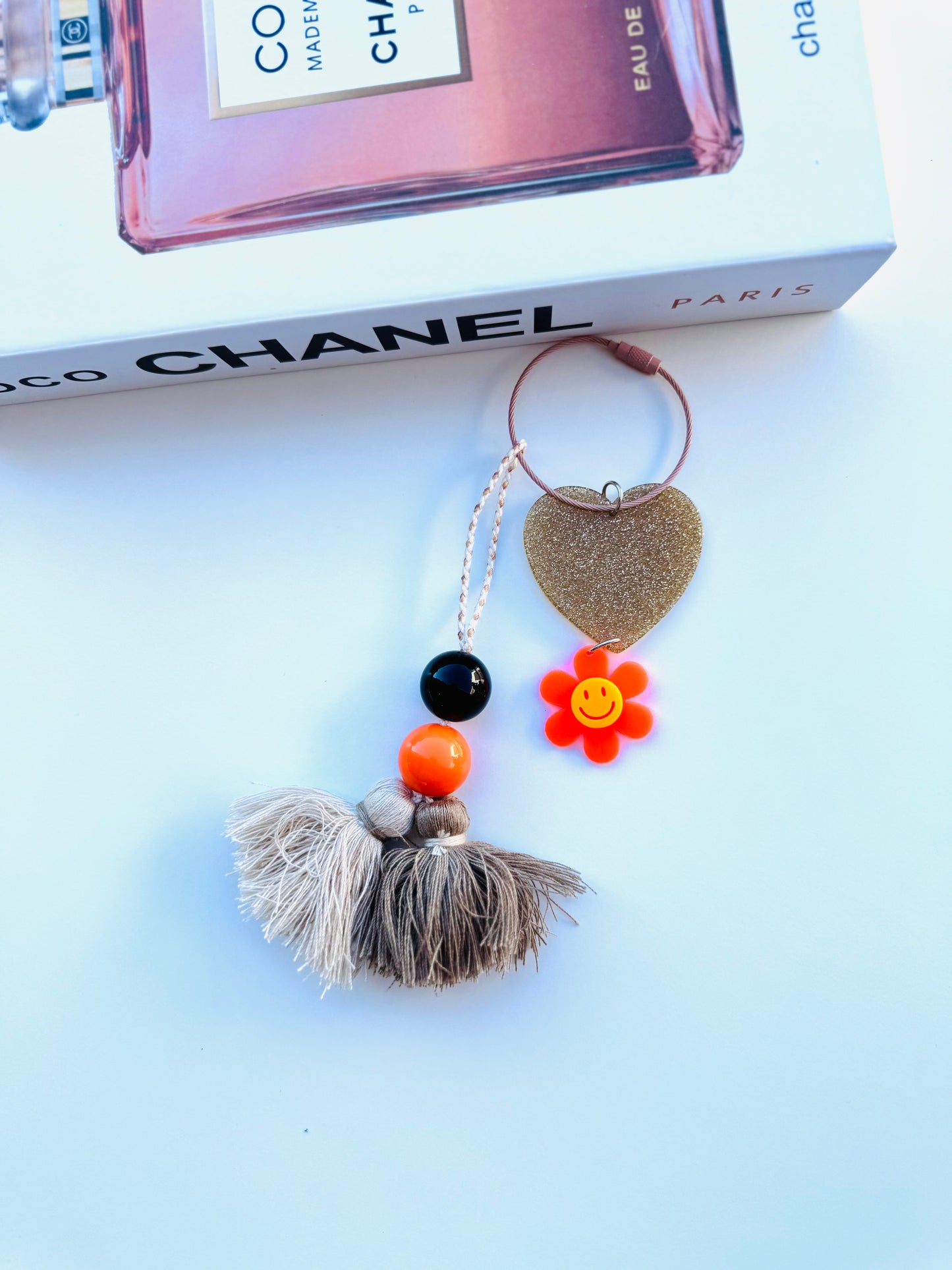 BFS- acrylic tote, charms 6