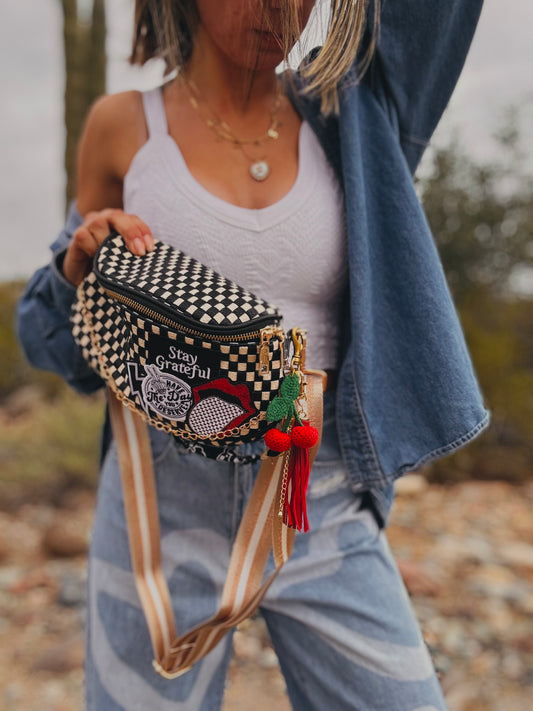 NY-day you deserve stay grateful red bombshell OG 2 +2 straps +PHOENIX BAG