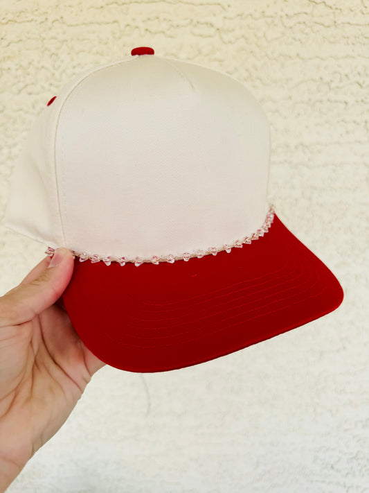 M+ CM Co. ADD CRYSTAL CHAIN TO HAT