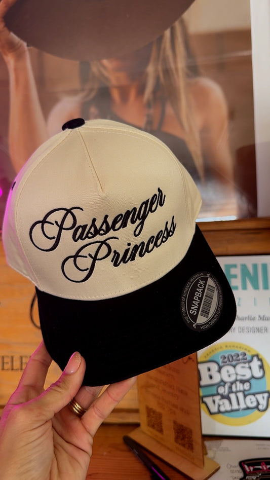 VT-Passenger Princess  +Black two tone canvas full panel +Premium vintage SnapBack