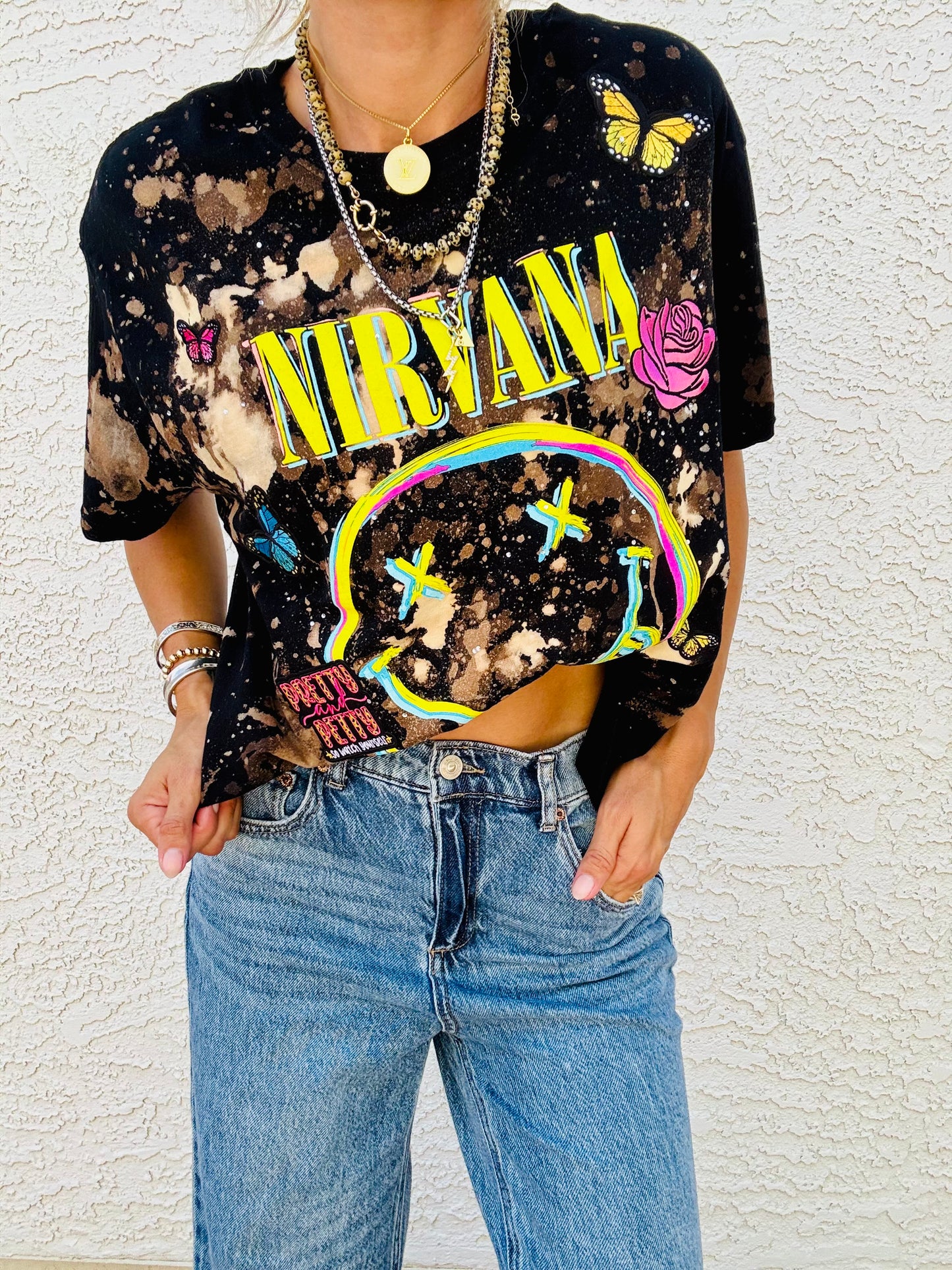 TEE-neon band babyyyy  - DAD TEE LARGE