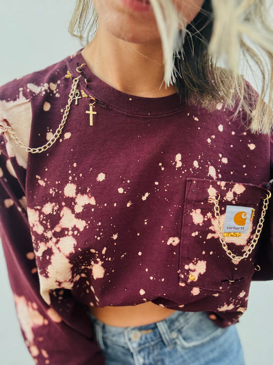 VTS- plum merlo washed + Vixen long sleeve Flannel