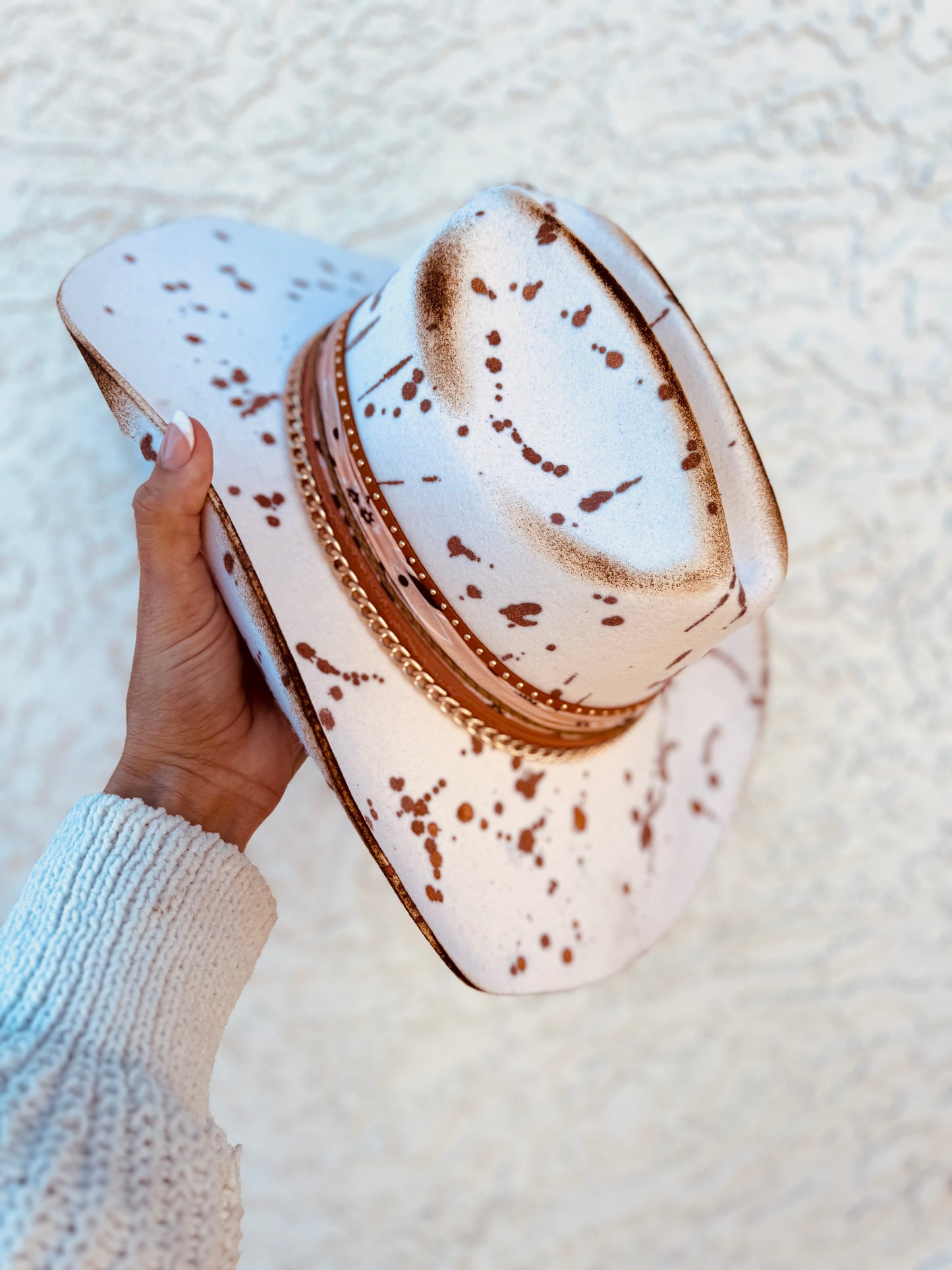 NU-Copper me In love + Dyed Ivory Traditional COWGIRL BRIM