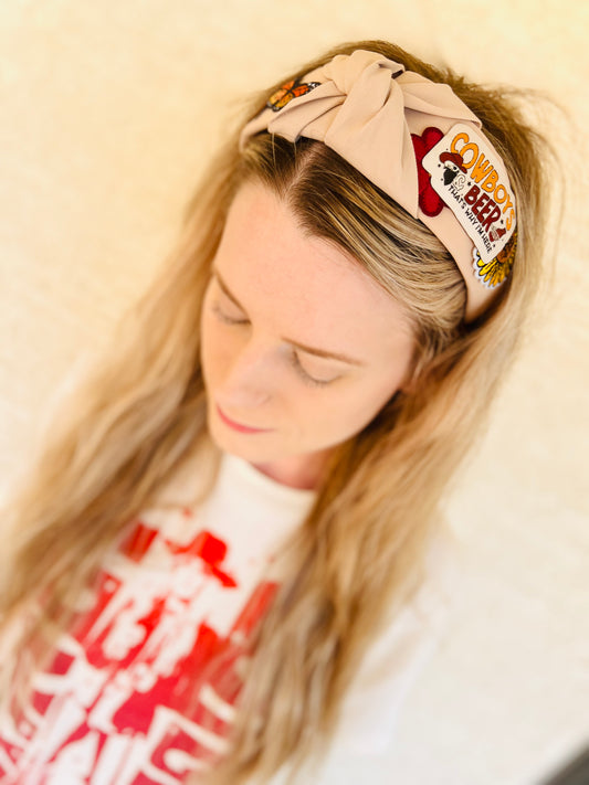 Cowboys and Beer Headband