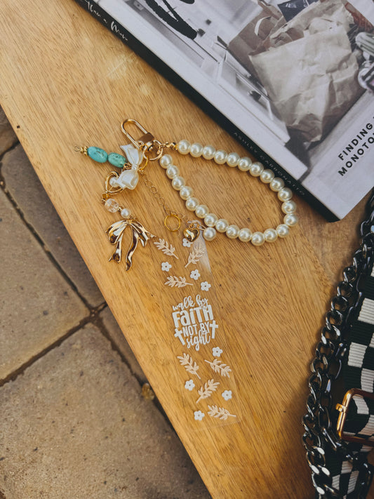 BBC-BIBLE VERSE +hand beaded+walk by faith
