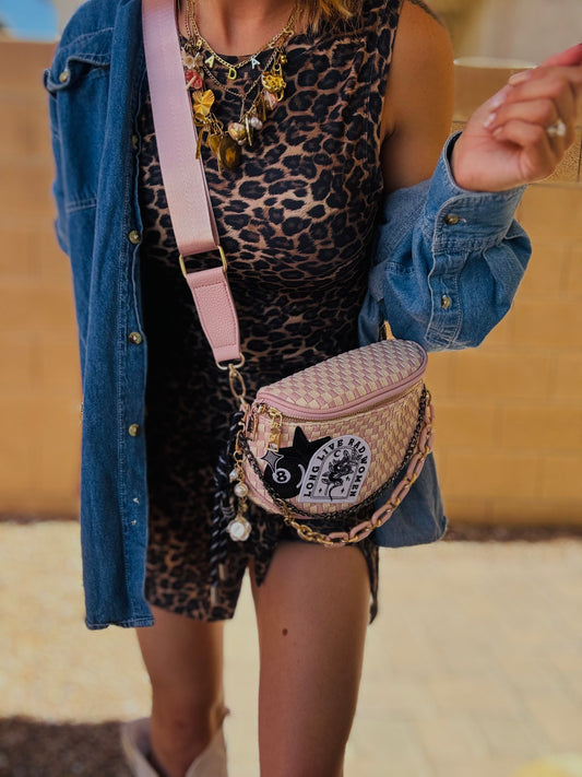 LF-long live, rad women- powder pink and creamcheckered OG+PHOENIX BAG