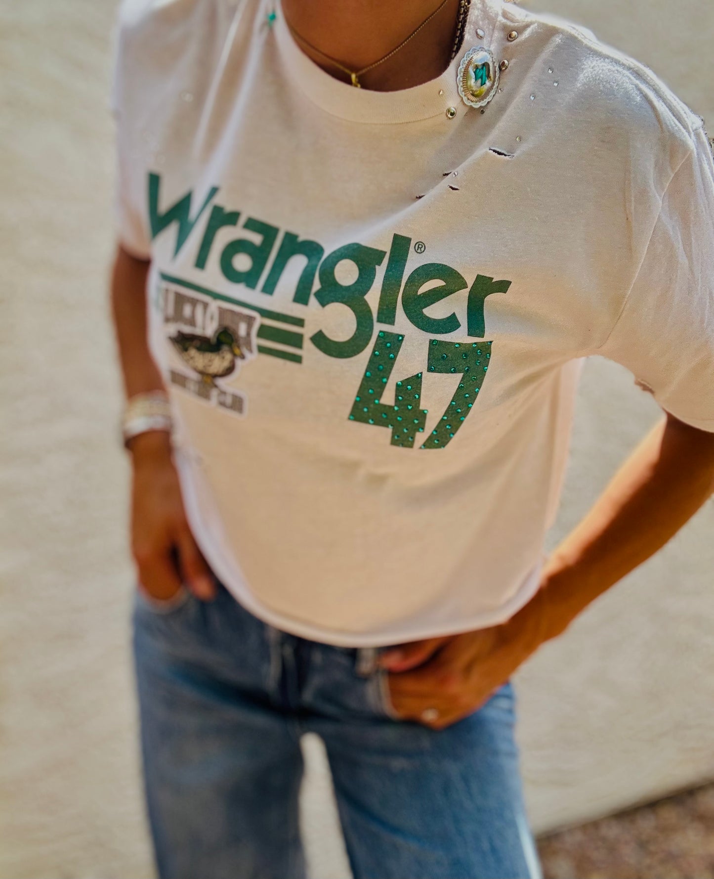 TEE-duck 47 wrang concho COLLAR - DAD TEE SMALL