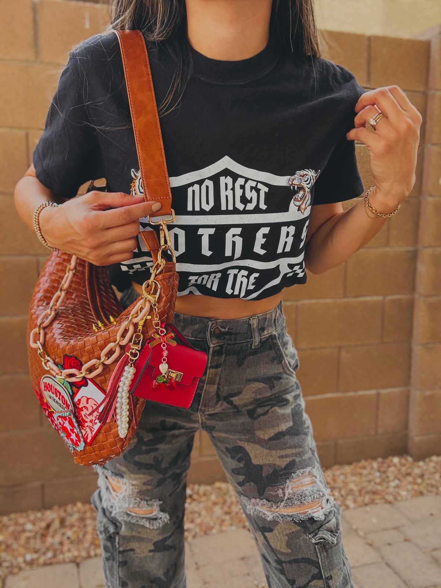 OO-HUSTON IM THE PROBLEM DOLLY - XL Sedona INSPIRED Woven CROSSBODY INCLUDED