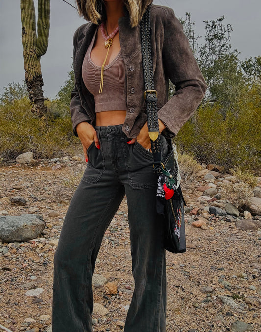 XO-black sheep society +- WICKENBURG FRINGE +buckle CROSSBODY