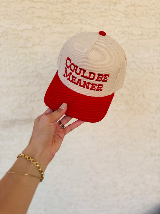 VT- could be meaner corduroy Black OG￼Premium vintage SnapBack