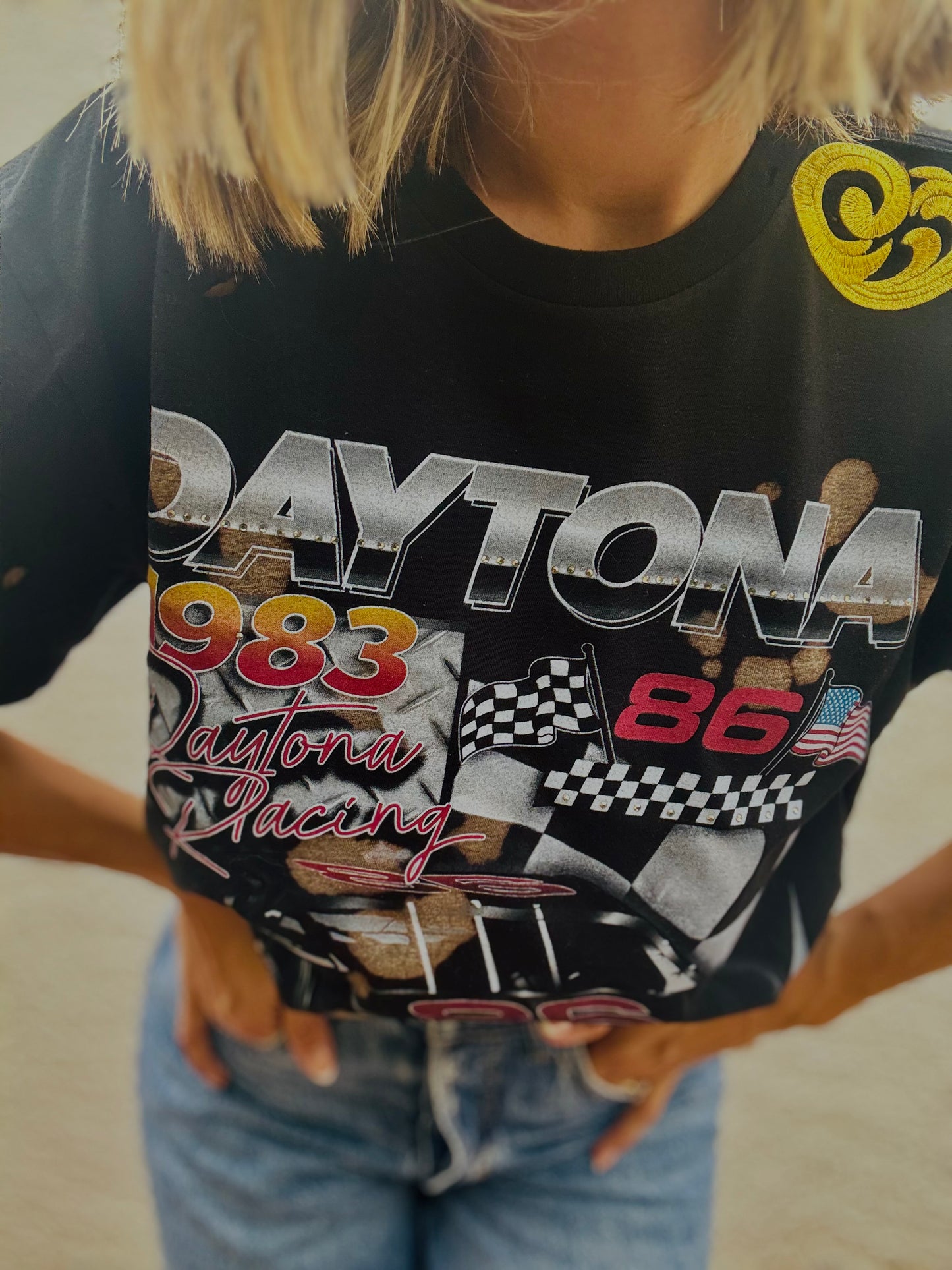 DT-live fast vintage+ I + Dad Tshirt MEDIUM