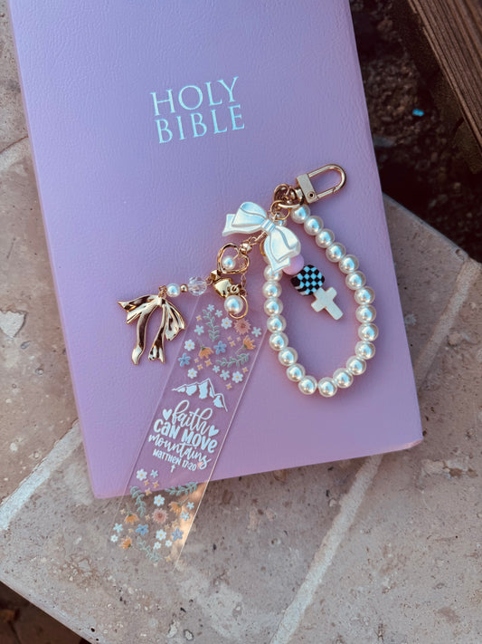 BBC-BIBLE VERSE +hand beaded+ faith can move mountains 1