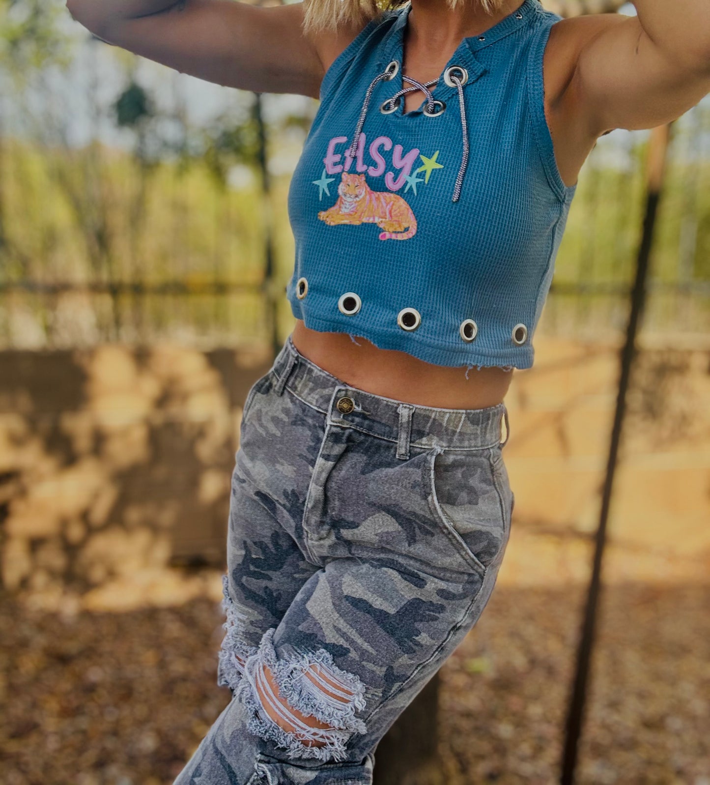 HMT-EASY TIGER+ HEAVY METAL CROP TANK size MEDIUM