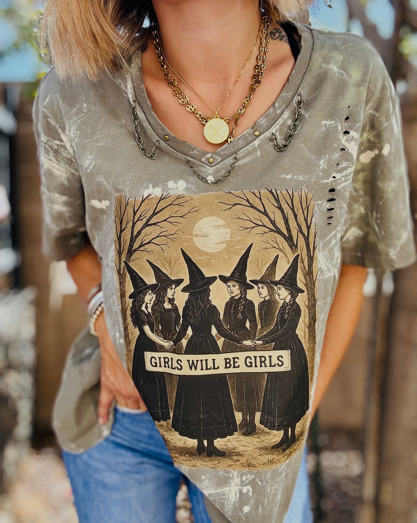 MD-girls will be girls - DAD TEE XL RUNS MORE LARGE/XL