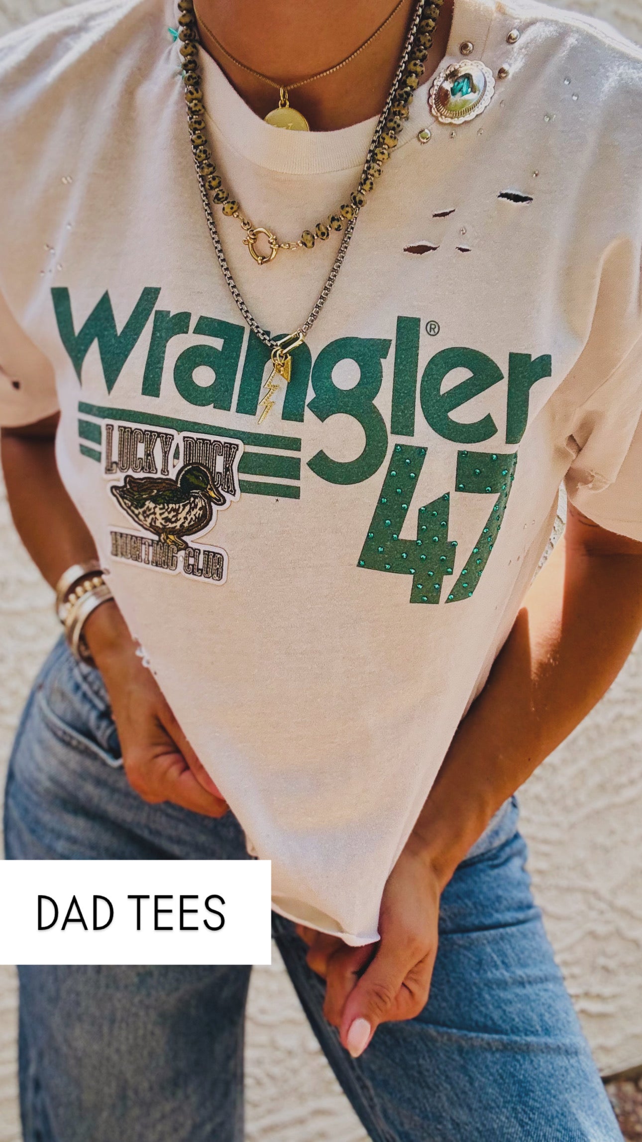 TEE-duck 47 wrang concho COLLAR - DAD TEE SMALL