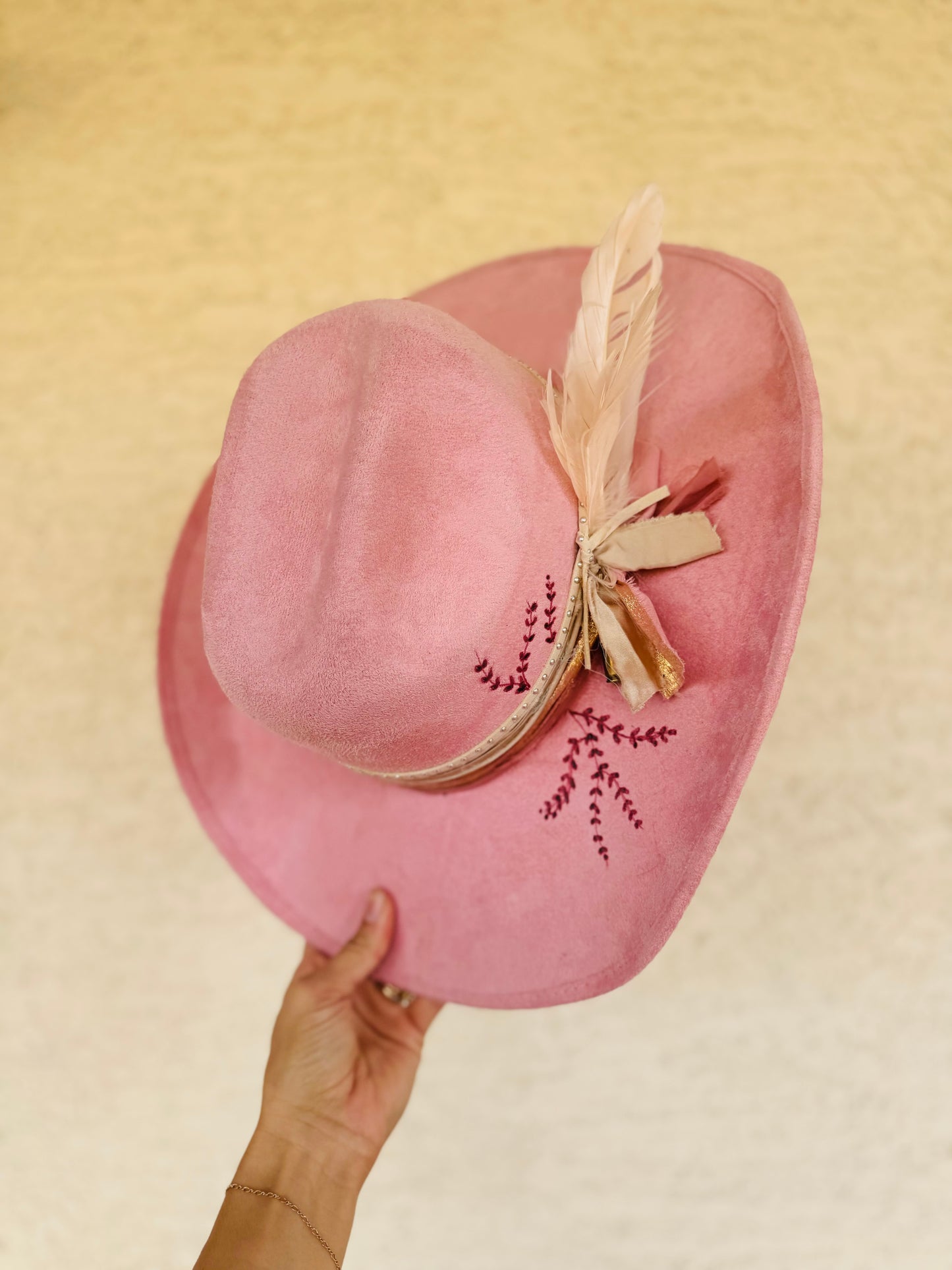 CM- pink willow COWGIRL BRIM