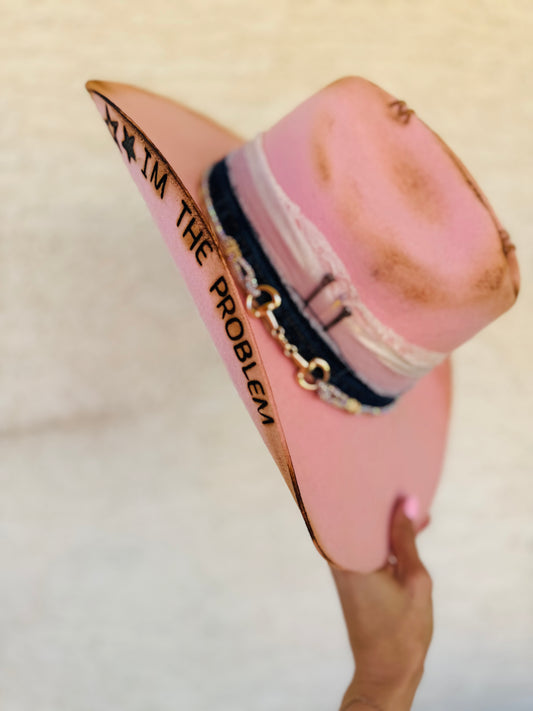 CB-Im the Problem-Felt Cowgirl Brim
