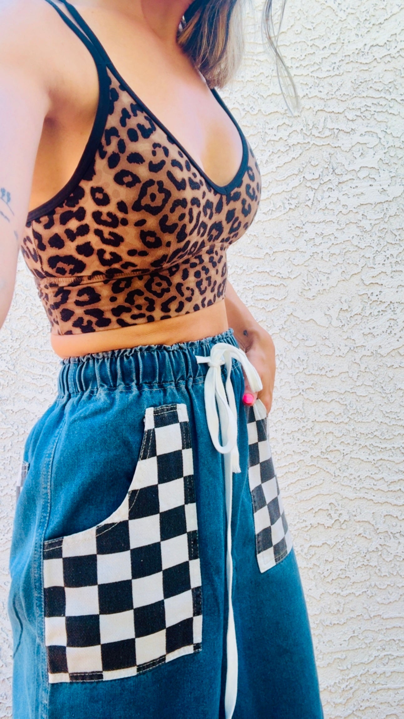 CB- CHECKERED CHARLIE +Wide Everyday leg denim