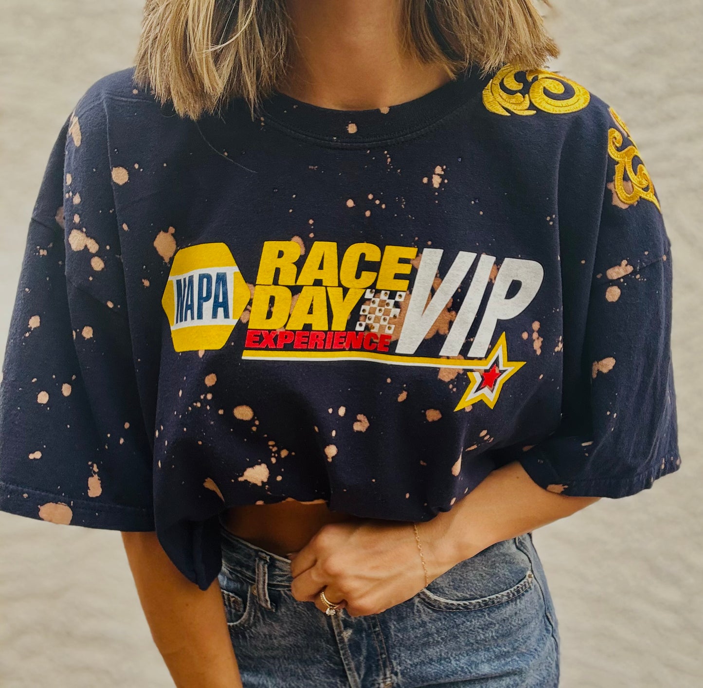 DT-race day vintage+ I + Dad Tshirt LARGE
