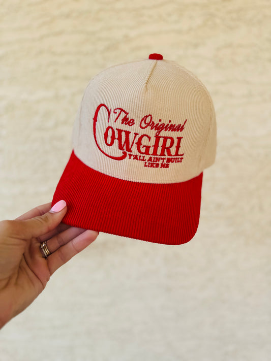 VT- OG COWGIRL Premium Corduroy vintage SnapBack