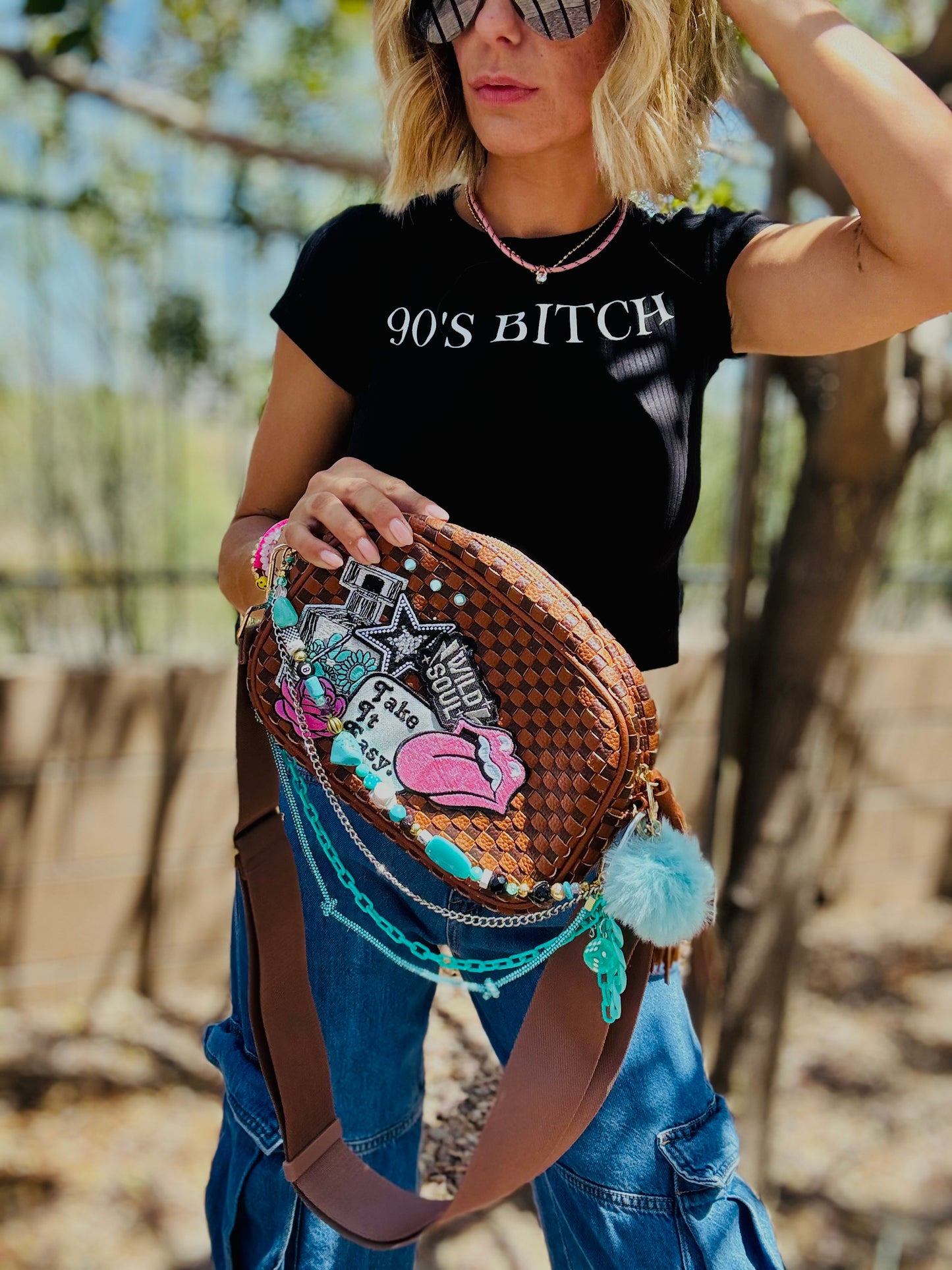 CC-take it easy Wild soul Turquoise -*Page Bag* 1 strap two ways to wear